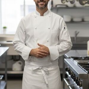 Dickies Men's White Chef Coat NWT